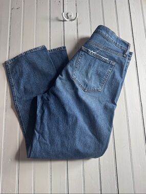 LOFT The Straight Crop Jeans Medium Wash Size 30/10